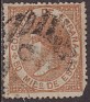 Spain 1867 Queen Isabel II 50 Mil Brown Edifil 96. esp 96 4. Uploaded by susofe